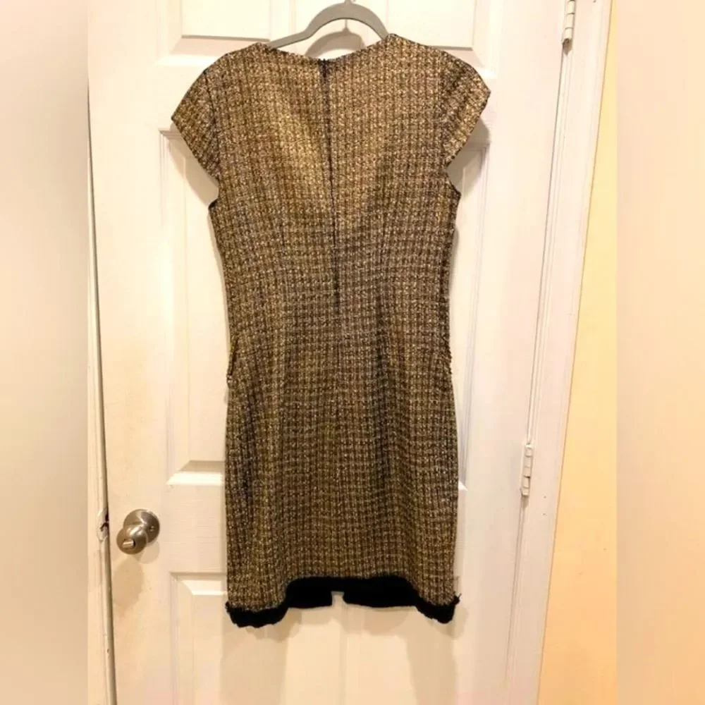 Serena Kay Paris Wool Alpaca Tweed Dress, Sz 8. - Picture 3 of 3